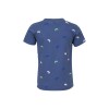 Blauwe t-shirt met game print - Gaming blue grey 